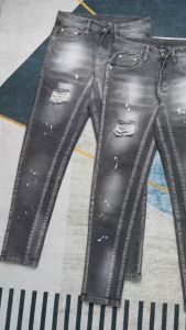 Quần bò Jean nam dài XÁM đậm vệt rách cá tính phong cách 2024 chất jean co giãn tốt chuẩn form bền đẹp giá tốt
