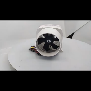 4" In-Line Marine Bilge Air Blower 12V 270 CFM Quiet Boat White - intl