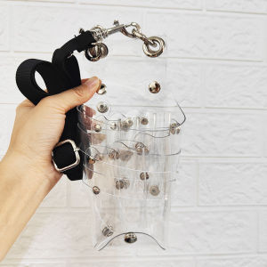 Salon เครื่องมือกรรไกรตัดผมเฉือน Organizer HOLSTER เอวแพ็คโปร่งใสกันน้ํา SCISSOR Pack Combs Stylist อุปกรณ์เสริม