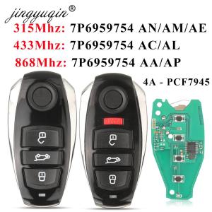 Jingyuqin IYZVWTOUA for VW Volkswagen Touareg 2010-2019 PCF7945 Chip 315/433/868Mhz Remote Car Key Fob 3/4Buttons No-Keylessgo