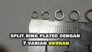 split ring plated stainless isi 12pc "TERMURAH"