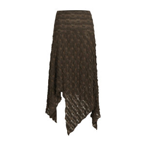 Heavy Lace Retro Romantic A-Line Skirt Mid-Length