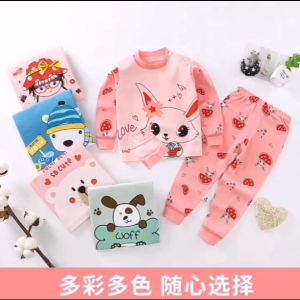 Kids Pyjamas Set Boy & Girl Pajamas Long Sleeve Sleepwear 2Pcs/Set Baju Tidur Kanak-Kanak