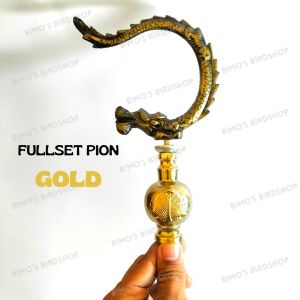 TERMURAH) GANTUNGAN SANGKAR BURUNG NAGA ANTIK GOLD FULLSET CANTOLAN KANDANG BURUNG GOLD