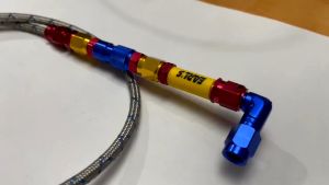 KABEL SELANG REM DEPAN VARIASI MODEL PSI KARBON CNC 90 95 CM motor SERAT ORI EARLS UNIVERSAL