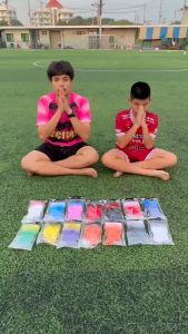 ถุงเท้าฟุตบอลเด็กแบบยาว Victory Junior Barcode Stripes Socks แบบ 14 สี