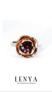 LENYA แหวนพลอยอเมทิสต์ เสริมความสงบใจ มีสติ มั่งคั่ง ขนาด 6 มิล ตัวเรือนเงินแท้925 ชุบทูโทน