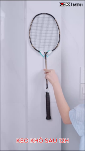 Móc treo gắn vợt cầu lông Móc nhựa treo vợt cầu lông in 3D an toàn chắc chắn có sẵn keo dán