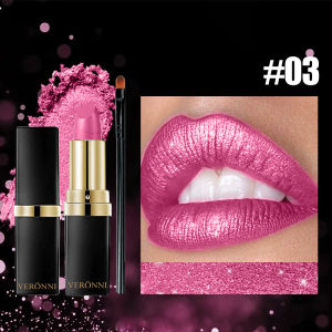Diamond Shimmering ชุดลิปสติกเม็ดสีสูง Glitter METALLIC ลิปสติก Glitter Lipgloss LIPS แต่งหน้าเครื่องสําอางเซ็กซี่ Make Up