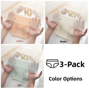 miiow | Pure Cotton Seamless Womens Underwear Breathable Antibacterial Summer Thin Triangle Panties Comfortable Non-Marking Innerwear