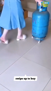 BEST SELLER HEAVY WEIGHT CIRCULAR STAINLESS ROLLING SUPPORT FOR GAS TANK | Universal Swivel Caster Wheel Base Mobile Gas Cylinder Dolly Portable Plant Caddy Metal Propane Tank Mover Sturdy Furniture Platform Round Hardware Utility Frame High Quality