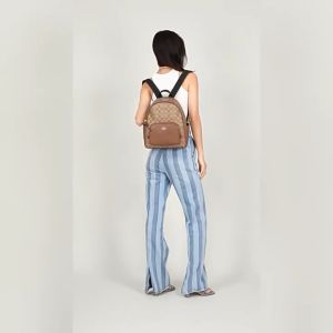 Coach PVC Medium Backpack bag official store original authentic C5671 schoolbag for women Bags Size: 27X36X13cm