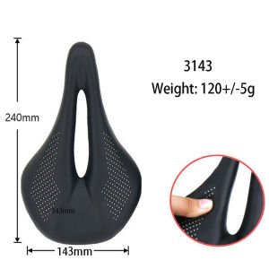 ELITA ONE Super Light Carbon Saddle 240x143/155mm 96g MTB Road Bike Leather Cushion Cycling Seat for Men Women