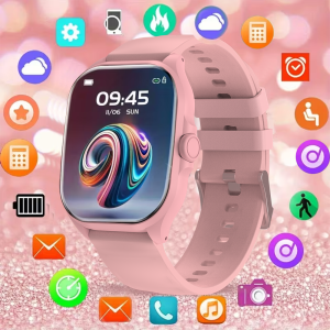 laxasfit | LAXASFIT 2026 New Gift Smart Watch Full Touch Screen Bluetooth Call Sports Fitness Digital Smartwatch For Men Women