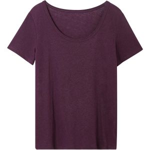 SOLWEIGE | SOLWEIGE Exclusive Cool Linen Cotton Lightweight Soft Lazy Loose Large Round Neck Short Sleeve T-Shirt Women Breathable Summer