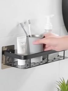 ชั้นวางของในห้องน้ำ ชั้นวางของ ชั้นวางของติดผนัง ที่วางของเข้ามุมสามเเหลียม ที่เก็บของ ไม่ต้องเจาะผนัง ชั้นวางของติดผนังเข้ามุม ชั้นวางติดผนัง ที่เก็บของ ที่วางของในห้องน้ํา ทำให้ห้องน้ำเป็นระเบียบ