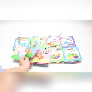 Infant Baby Soft Cloth Book Kids Early Education Learning Books Non Toxic Washable