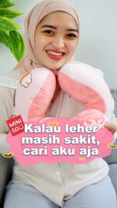 Bantal Leher Lucu Berbentuk Tidur Traveling berkualitas Istimewa Mewah Lembut SNI