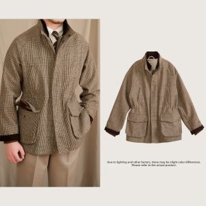 Winter High-weight Wool Prince Plaid Jacket