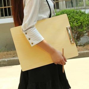 Wooden File Folder A4 Sketchpad 8K for Art Students Only A3 Sketch Wooden Painting Plate Holder 6 K8 Opening Pad