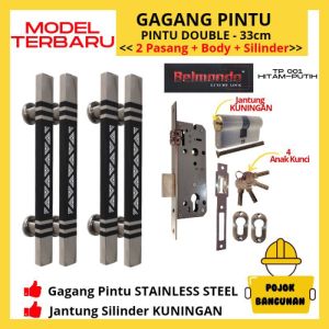 HANDLE KUNCI GAGANG PEGANGAN TARIKAN PINTU RUMAH MINIMALIS SOLID BELMONDO SET 001