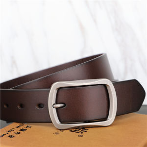 เข็มขัดหนังแท้สไตล์วินเทจแบบลำลองสำหรับผู้ชาย เข็มขัดหนังวัวชั้นบน สไตล์ใหม่ปี 2025 เข็มขัดแฟชั่นที่มีสไตล์และเรียบง่าย