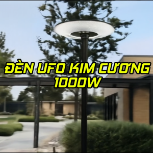 NEW - Đèn năng lượng mặt trời 1200W UFO Kim Cương cao cấp Mifidi Có radar sáng trên 12h tấm pin Mono siêu to - BH VIP MIỄN PHÍ 2 năm tận nhà