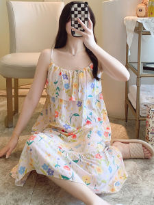 KASIHAN | Non-bump Bralette Cotton Camisole Sleep Dress for Women Plus Size