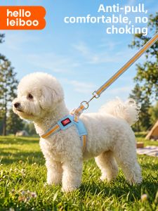 HELLOLEIBOO | Breathable Light Comfortable Anti-Escape Dog Leash XS