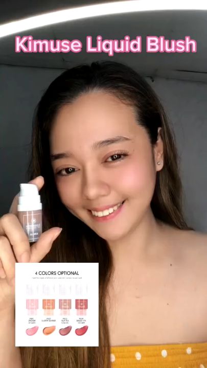 KIMUSE Liquid Blusher Natural Cream Cheek Perfect Color Natural Blush Gel  Creamy Velvet Matte Blusher Long Lasting Waterproof Sweatproof Non-Fade  Face