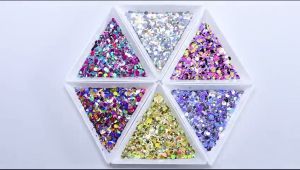 Gliter Bubuk Hologram: Dekorasi Art & Hiasan Kuku Bling Bling