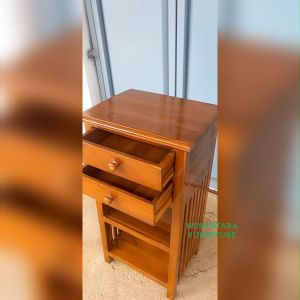 Nakas Tempat Tidur Jati Model Minimalis Meja Dispenser Jati