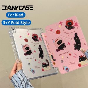 DANYCASE | Case for iPad A16 Case Air 11 M3 M2 M4 2026 for iPad Air 4 5 2018-2022 Pro 11 Funda iPad A16 11th 10th Shockproof Cover 3+Y Fold