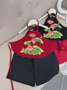 Set yếm đào cho bé kèm quần trung thu cho bé gái