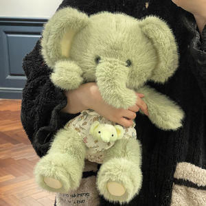 Ultra Soft Plush Toy Elephant Doll Pillow Childrens Soothing Sleep Companion Doll Gift for Girls Stuffed Animal Cushion