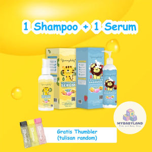 Yummys Baby Shampoo & Serum Penumbuh Rambut Bayi Uk 60ml Sampoo Bayi/Serum Bayi/Baby Hair Shampoo/Baby Hair Serum