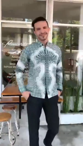 Kemeja Batik Pria Lengan Panjang Batik Slimfit Lapis Furing Premium Varian Dirgan