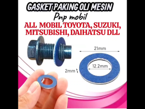 Gasket Packing Baut Tap Oli Mesin TOYOTA & DAIHATSU Ring Gasket 12mm Pembuangan Oli Toyota M12 paking washer oil drain Packing Baut Tap Oli Mesin / Gasket Baut Tap Oli Mesin / Gasket Tap Oli Mesin