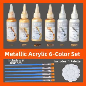 mengtelisha | Waterproof Metallic Pearl Acrylic Paint