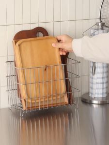 Food Grade Stainless Steel Kitchen Multi Functional Storage Rack Basket Organizer Tray Bathroom Snack Home Storage Creative Style