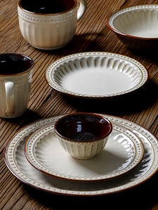 Bộ Đồ Ăn Bằng Gốm Sứ Kiểu Châu Âu Có Nổi Bát Salad Cốc Nước Cốc Nhỏ Đồ Dùng Ăn Uống Đồ Dùng Gia Đình Đồ Dùng Ăn Uống