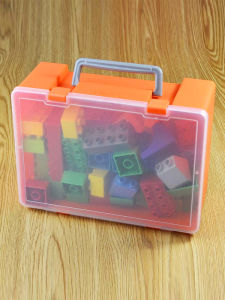 Transparent Plastic Fishing Gear Tool Box Storage Case Handheld Hardware Parts Storage Bin Tackle Box Multi Purpose Little Box