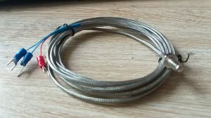 Can nhiệt PT100 ốc M6 đầu dò dài 1cm dây dài 3m dải nhiệt từ -200 đến 450 độ C