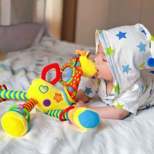 Newborn Baby Plush Toy Bed Bell Suspension Soft Toys for Stroller And Car Seat Universal Gender Suitable for Babies up to 18 Months