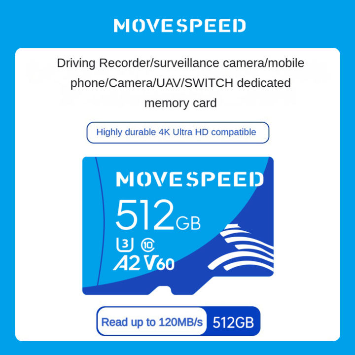 Thẻ nhớ TF MicroSD Cards Micro SD hãng MOVESPEED 64GB 128GB 256GB