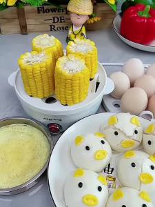 2-Layer Egg Steamer Cook More Save Time with 14 Eggs Capacity Fast & Even Steaming BPA-Free Food Grade Material Auto Shut-Off Protection Easy to Use & Clean