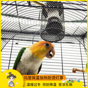 Pet Birds Parrot Young Bird Cage Winter Thermal Insulation Heating Heating Heating Heating Lamp Anti-Scald Net Ceramic Lamp Non-Luminous