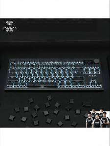 AULA | Customizable Side-Engraved Transparent Mechanical Keyboard 3-Mode Bluetooth Wireless