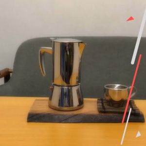 SO 304 Stainless Steel Moka Pot Coffee Maker Premium Portable Ground Powder Induction Cooker Ready