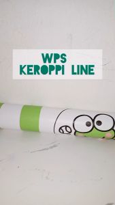 Wallpaper Stiker Dinding Untuk Dekorasi Kamar Tidur Anak Ruang Tamu Motif Karakter Kartun Keroppi Bahan Pvc Sudah Ada Lem Ukuran 100cm